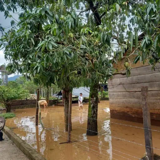 Inundaciones en Alta Verapaz. Foto: Conred