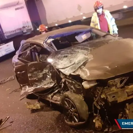 Una mujer murió tras  una colisión en la ruta al Atlántico. Foto: Bomberos Municipales