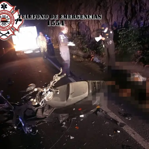 accidente de tránsito motocicleta ,