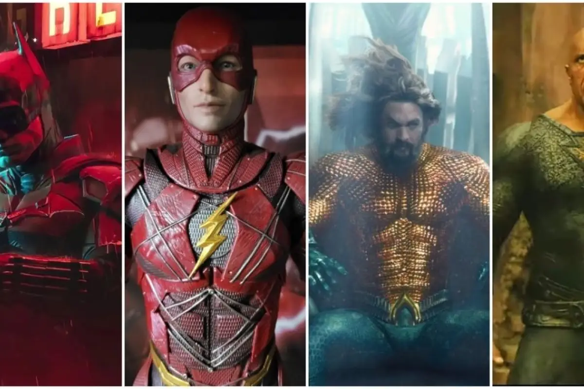 The Flash, Black Adam, The Batman y Aquaman 2 DC Comics, 