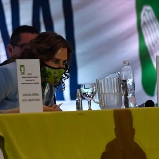 Sandra torres nombrada secretaria general del partido unidad nacional de la esperanza une en asamblea nacional del 6 de febrero 2022 foto omar solis publinews emisoras unidas ,