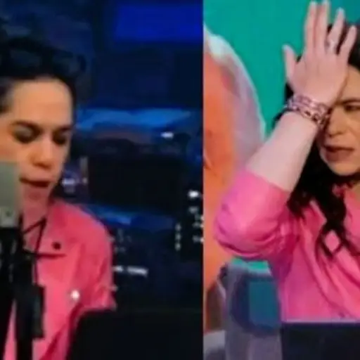 Yuriria Sierra ebria en programa de televisión ,