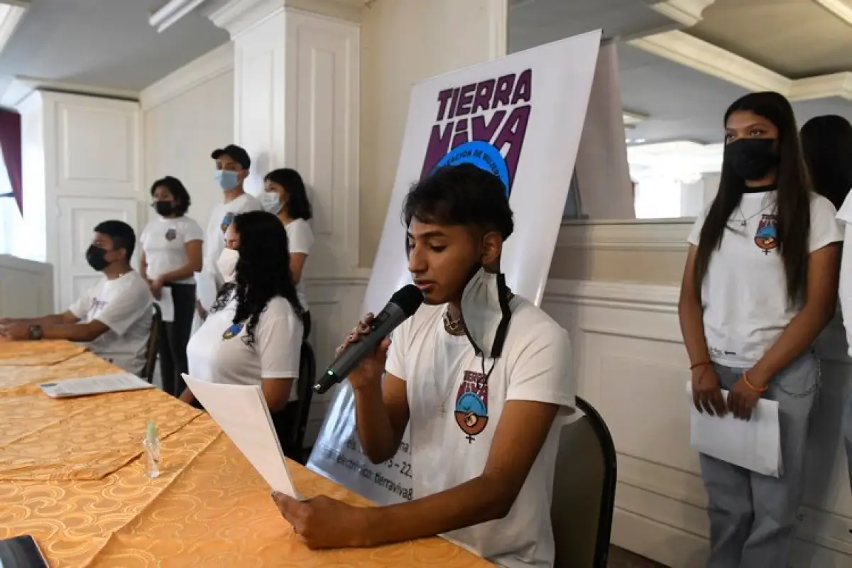 Organización Jóvenes Agentes de Cambio y de Tierra Viva conferencia de prensa por dia internacional de la mujer 6 de marzo 2022 fotos omar solis (2), 