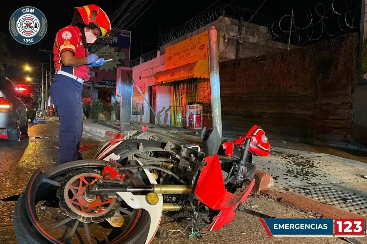 motoristas fallecidos por accidentes de transito marzo 2022 bomberos municipales, 