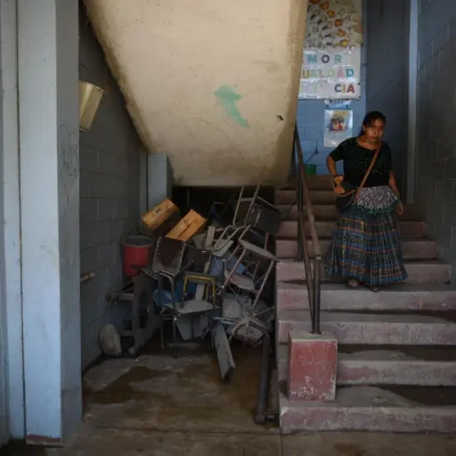 escuela irene sazo en chinautla antes del regreso a clases presencial para ciclo escolar en guatemala 2022 durante la pandemia covid-19 coronavirus (13) ,