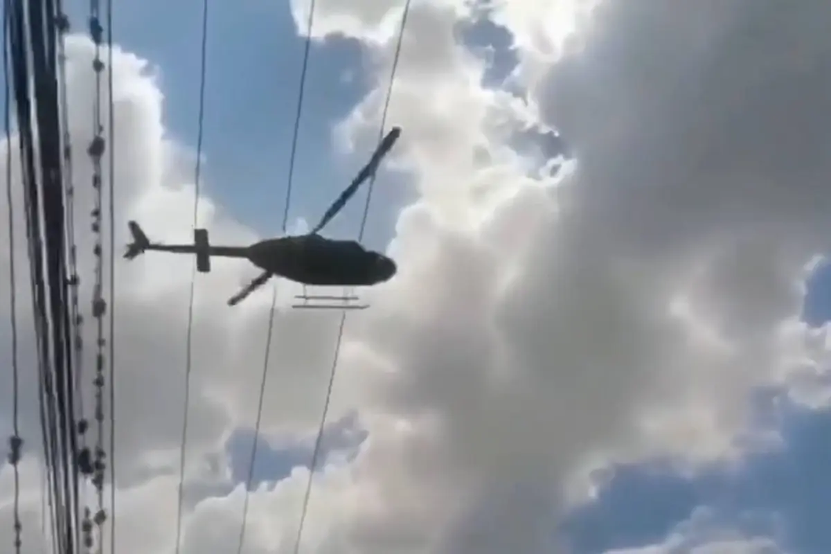 sobrevuelo de helicoptero destuye alfombra en honduras, 