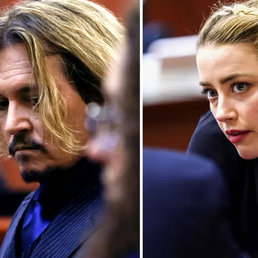 Johnny Depp y Amber Heard ,