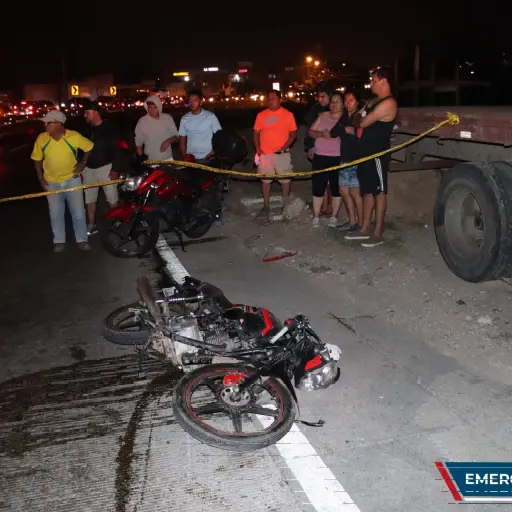 Accidente en Km. 14 de la ruta al Atlántico. Foto: Bomberos Municipales