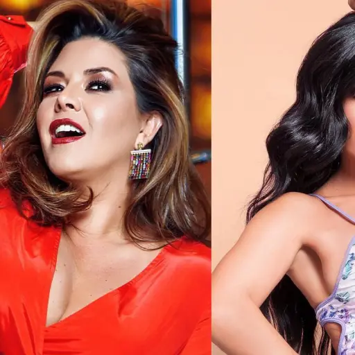 Alicia Machado y Kimberly Flores ,