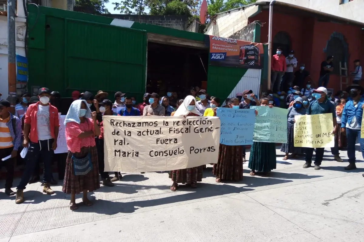 Protesta en Alta Verapaz. Foto: CUC