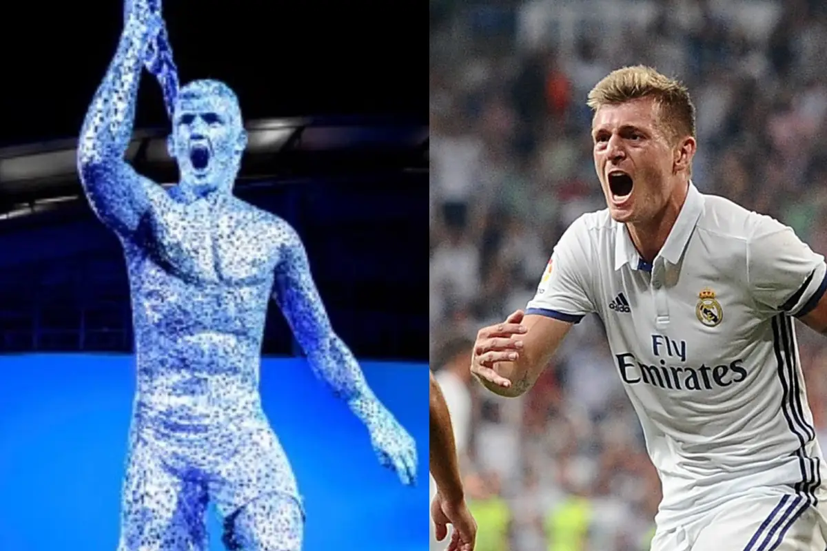 Kroos reacciona a su parecido a la estatua de Agüero, 