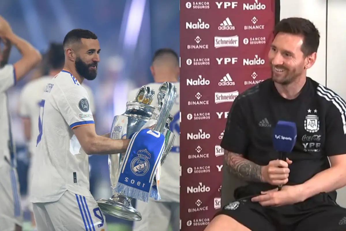 messi daría el balón de oro a benzema, 