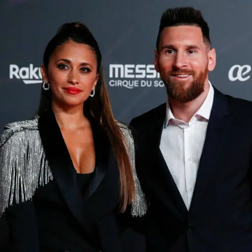 Messi y Antonela ,