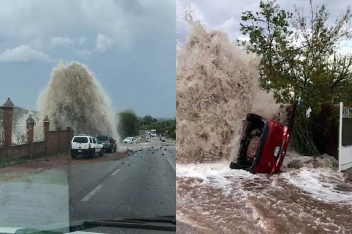 Momento-en-que-fuga-de-agua-voltea-camioneta-estacionada.jpg, 