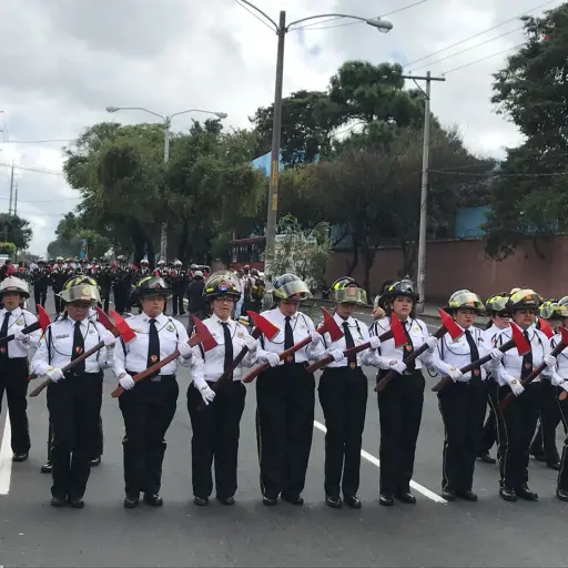 Desfile de los Bomberos Voluntarios.