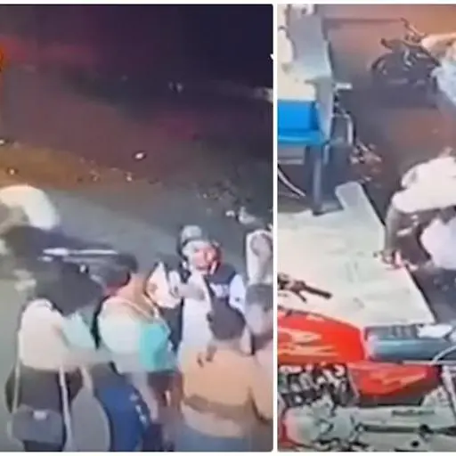 A motoladron se le disparo el arma por error y mato a su complice ,