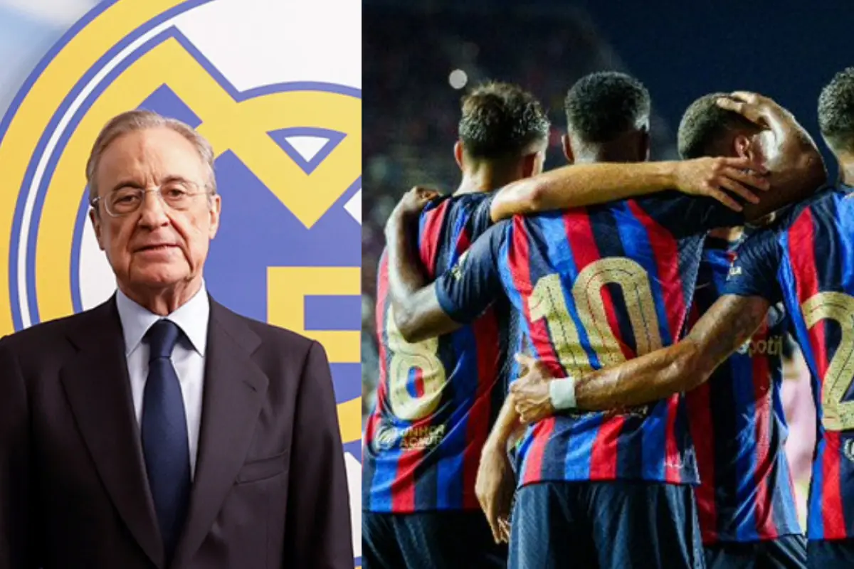 Florentino Pérez le desea éxitos al Barcelona en la nueva temporada, 