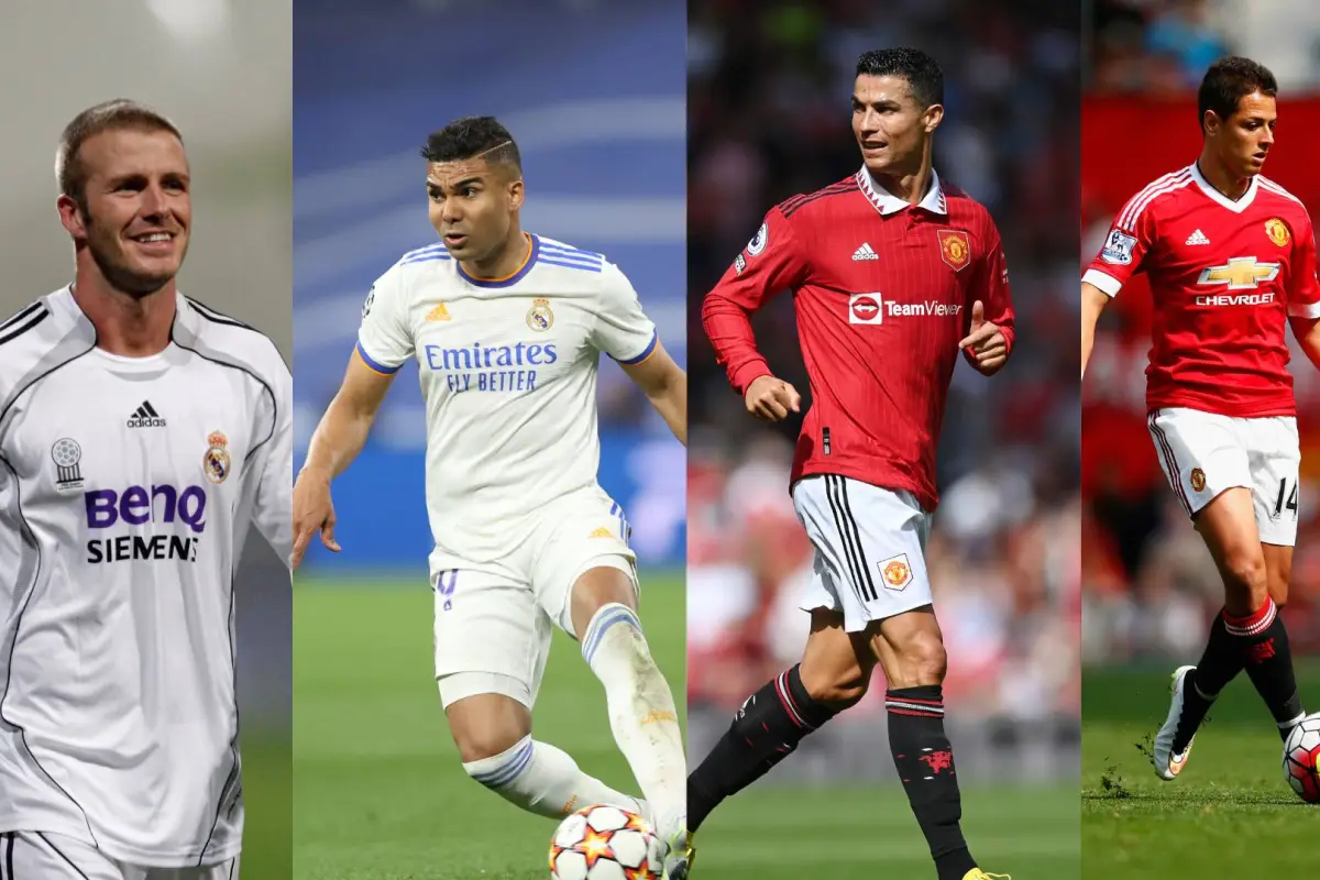 Jugadores del Real Madrid y United (1), 