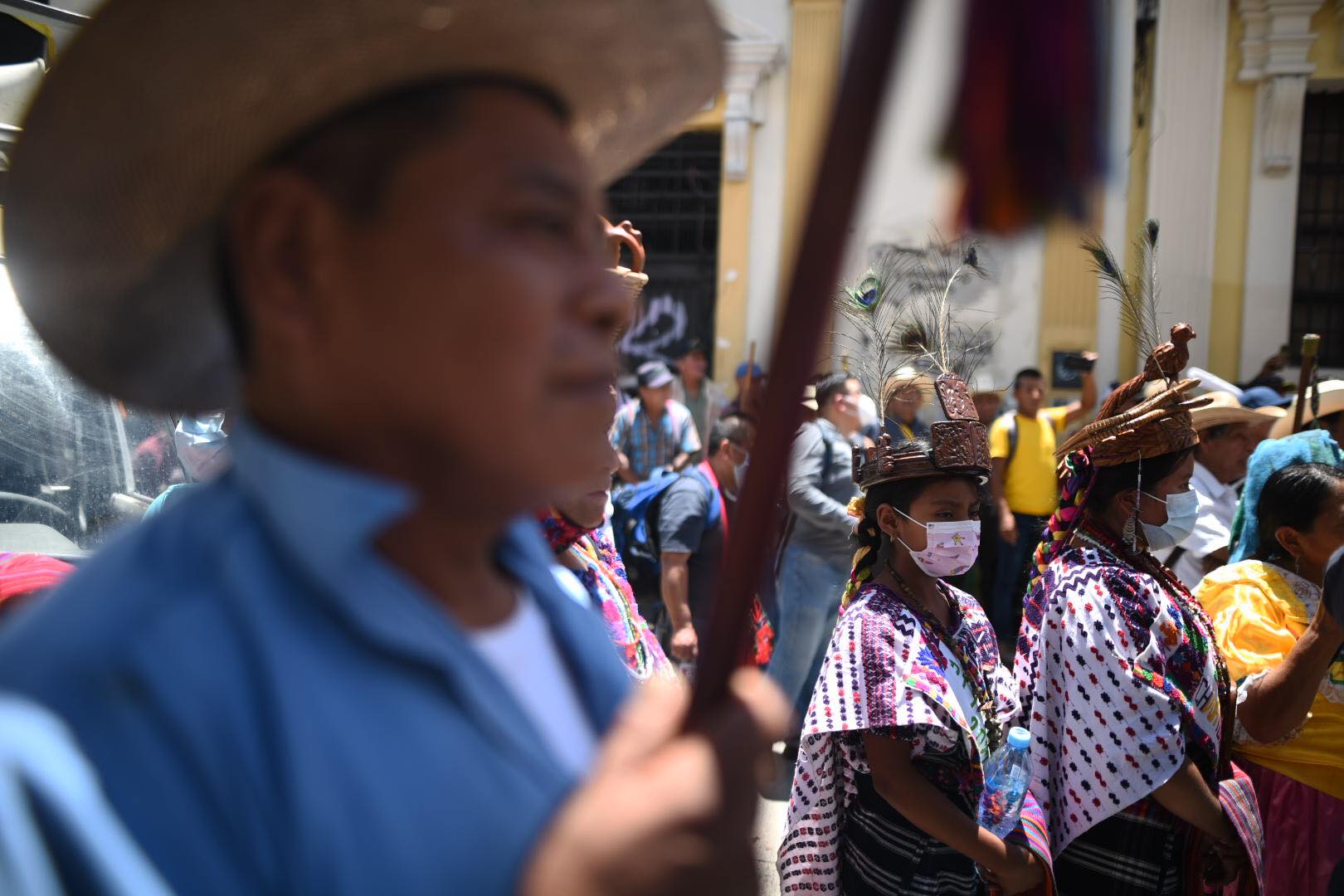 Autoridades campesinas protestan frente al Congreso-5 | 