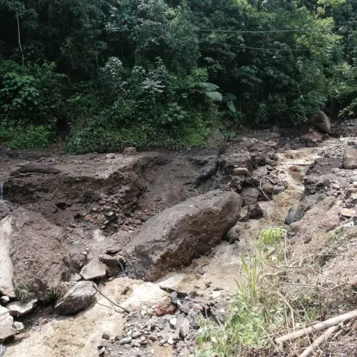 Ruta a La Union, Zacapa, una de las mas afectadas por las lluvias ,
