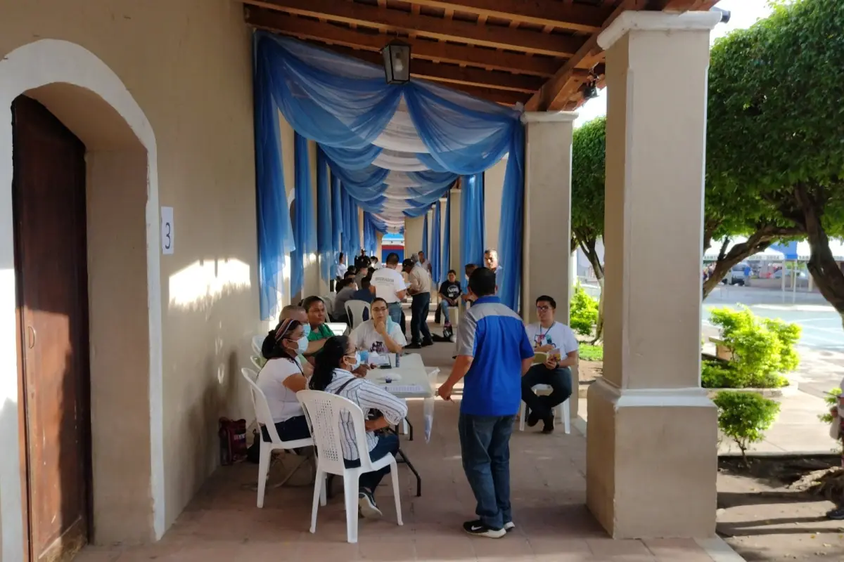 Consulta en Asunción Mita, Jutiapa, por la mina Cerro Blanco. / Foto: Federeación Guatemalteca de Escuelas Radiofónicas