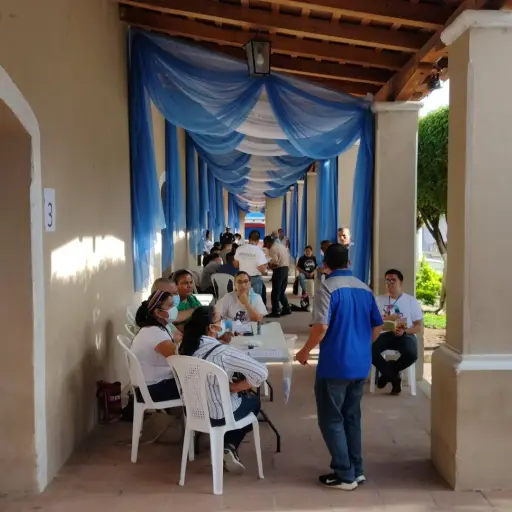 Consulta en Asunción Mita, Jutiapa, por la mina Cerro Blanco. / Foto: Federeación Guatemalteca de Escuelas Radiofónicas