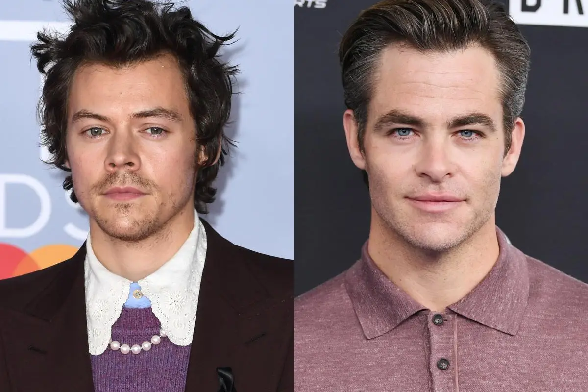 Harry Styles escupiendo a Chris Pine 1, 