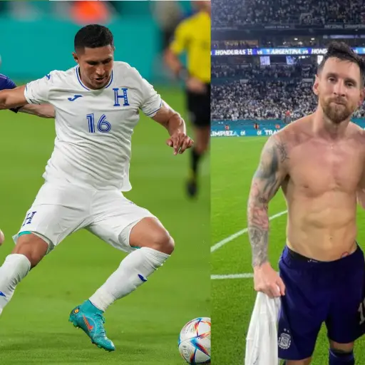 Messi y Hector Castellanos ,