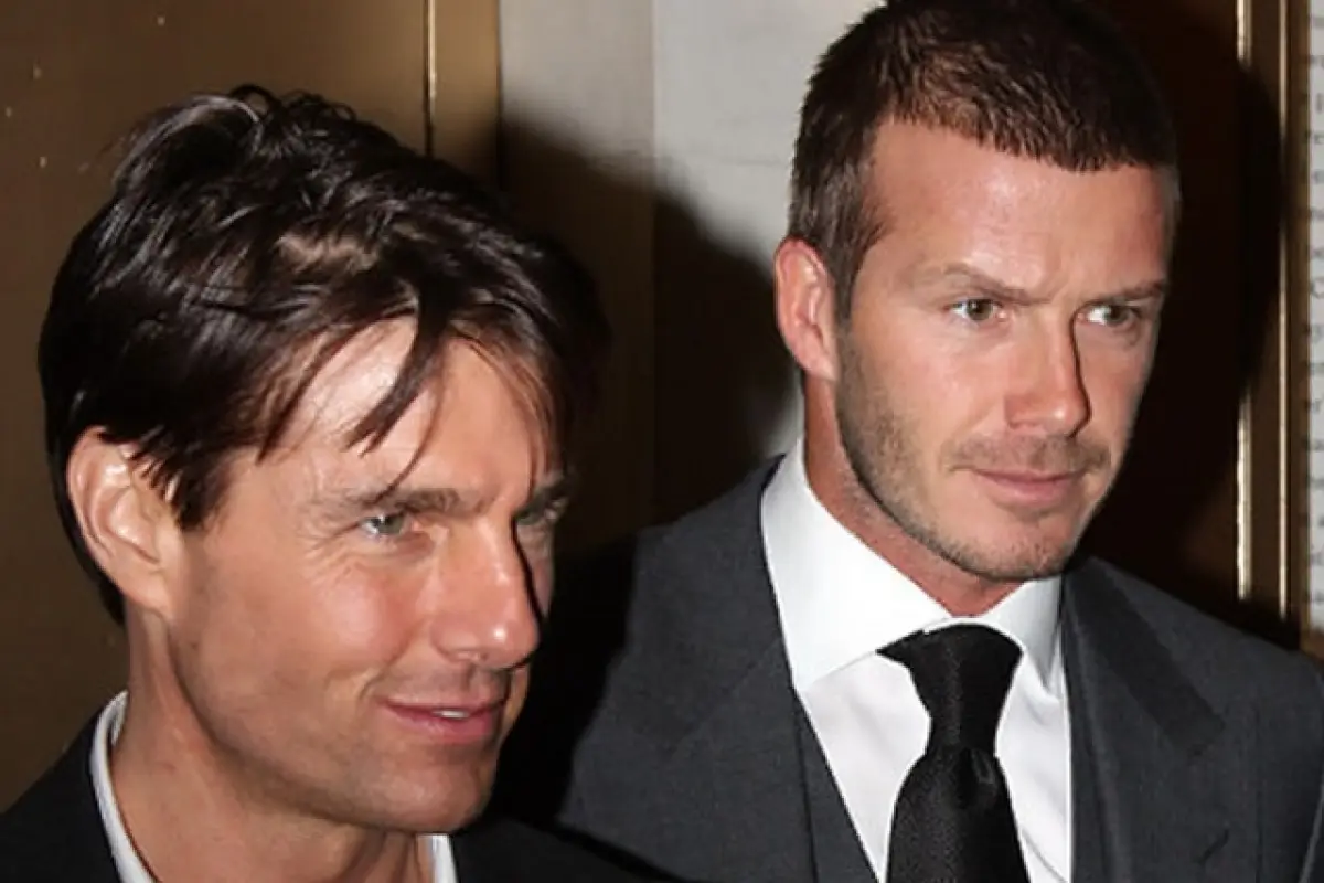 tom cruise y david beckham, 