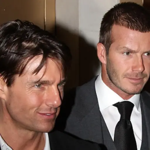 tom cruise y david beckham ,