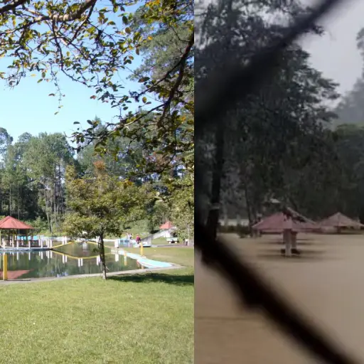 Balneario en Alta Verapaz queda bajo el agua ,