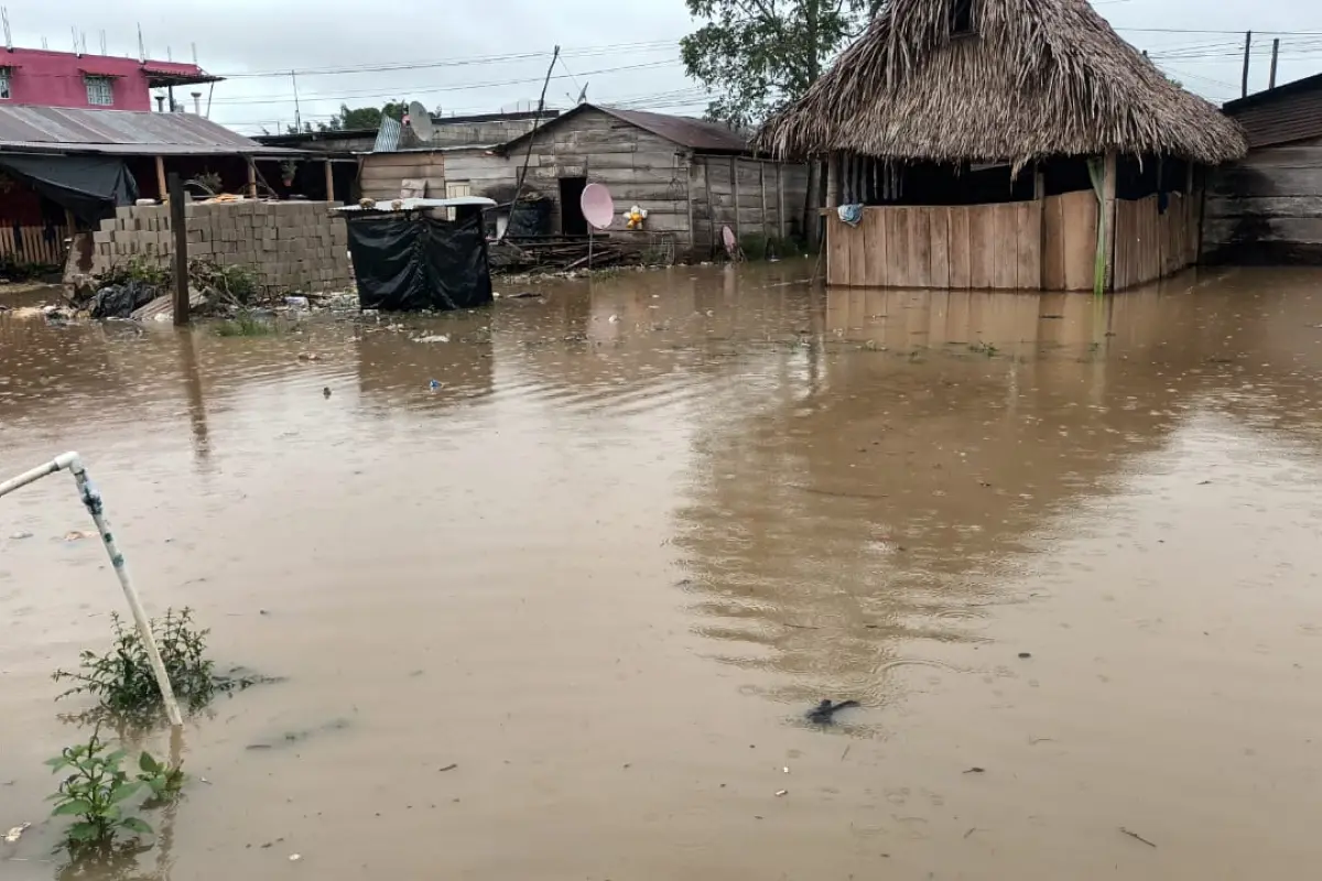 Inundación en aldea Chilasco, Salamá, Baja Verapaz. Foto: Conred