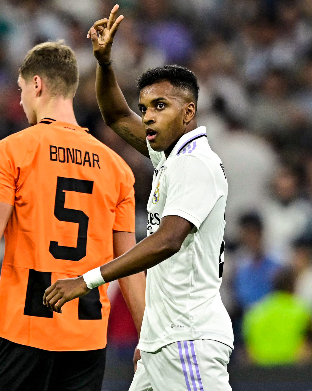 Celebración de Rodrygo ante el Shakhtar Donetsk | 