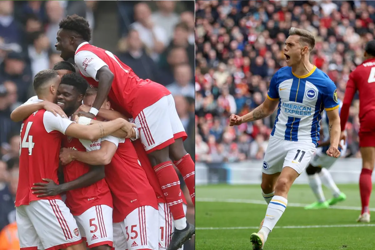 Arsenal líder y Brighton empata con liverpool (2), 