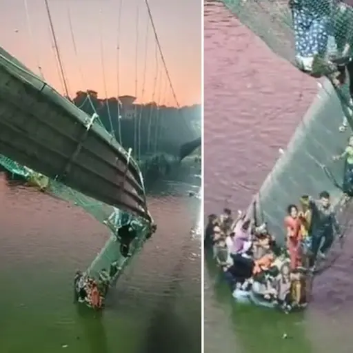 91 muertos y un centenar de desaparecidos tras colapso de puente colgante ,