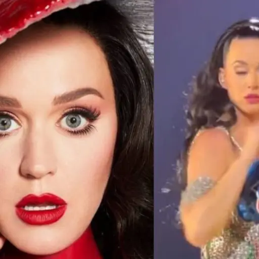 Katy Perry ojo en concierto 2022 ,