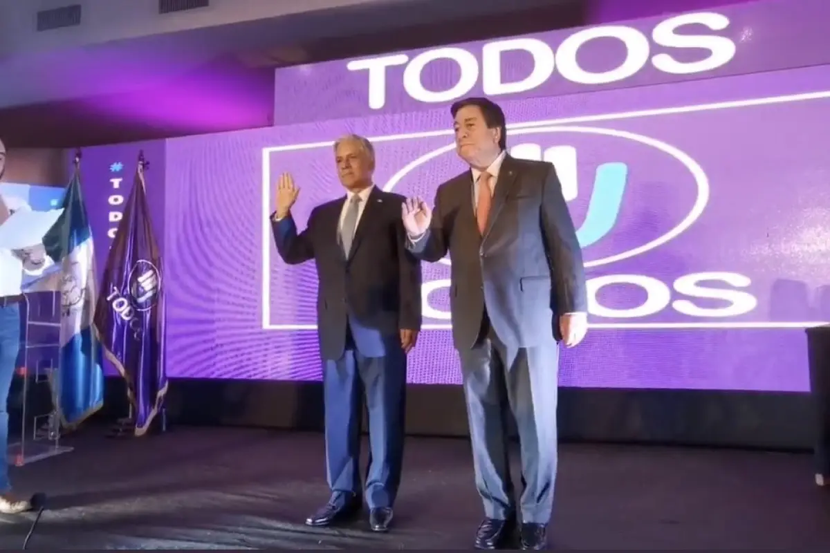 Binomio presidencial de Todos, Ricardo Sagastume Morales y Mario Guillermo González. / Foto: Cortesía