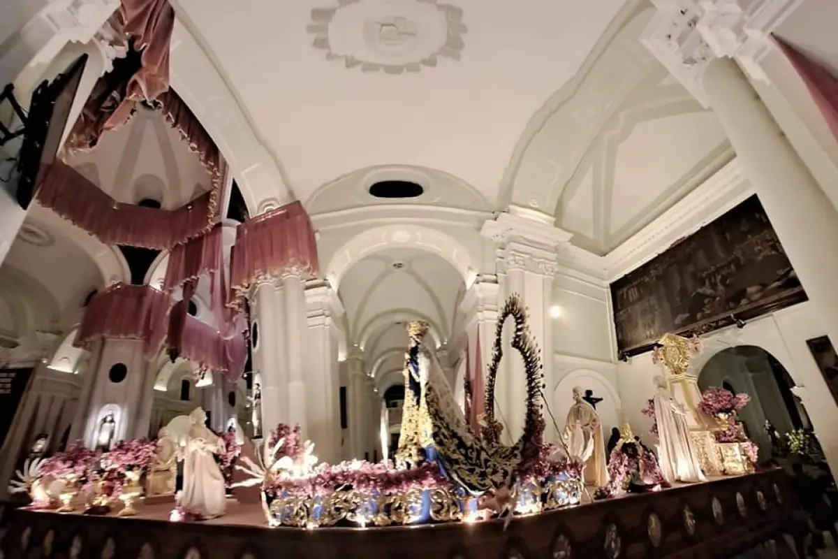 Procesión de la Virgen del Rosario. / Foto: Cofradía del Santo Rosario