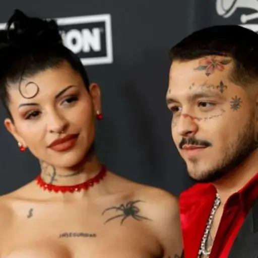 Cazzu Christian Nodal foto AFP