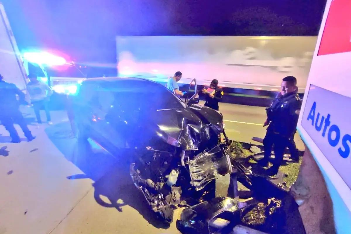 Accidente en la ruta Interamericana. / Foto: CVB