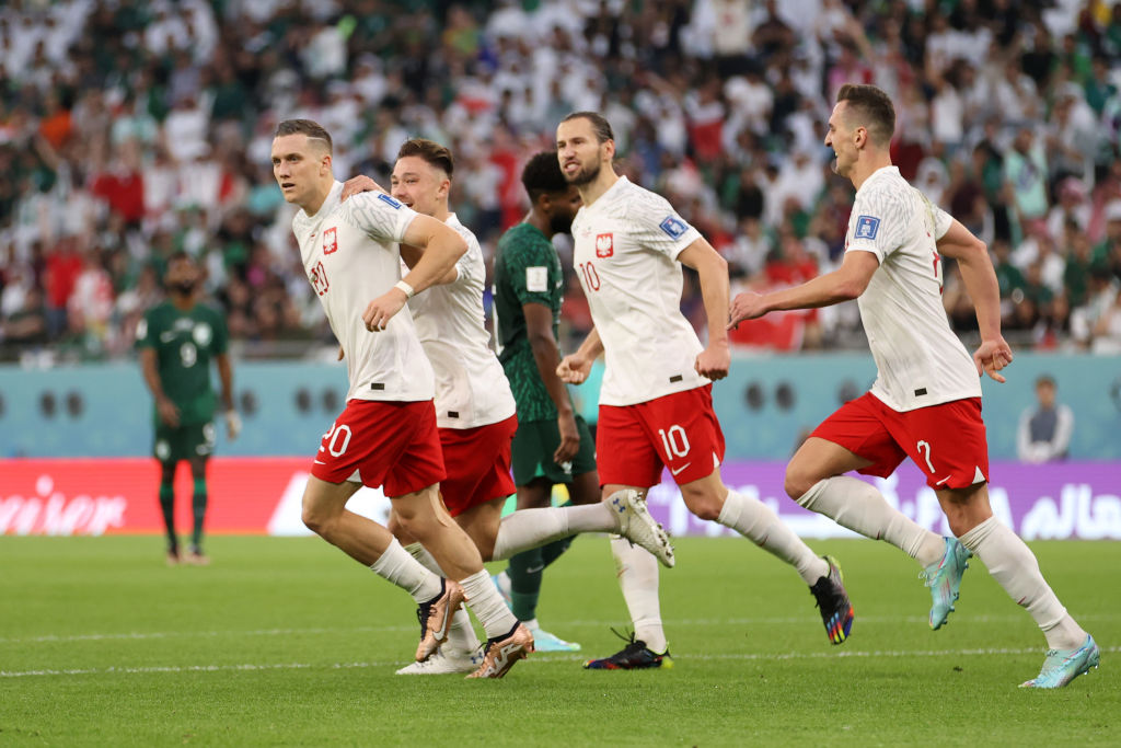 Celebración de Polonia ante Arabia Saudita | 