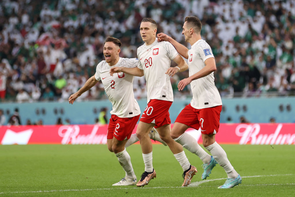 Celebración de Polonia ante Arabia Saudita | 