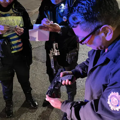 Operativo de seguridad en la zona 6. / Foto: PNC