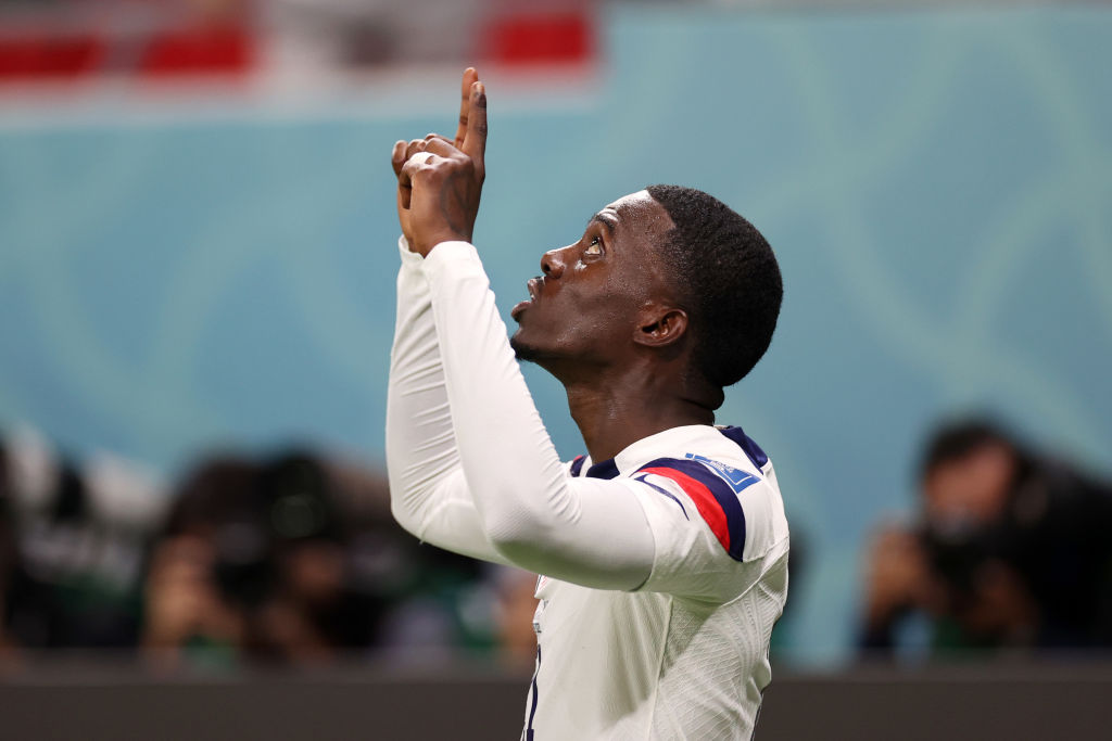 Anotación de Timothy Weah ante Gales | 