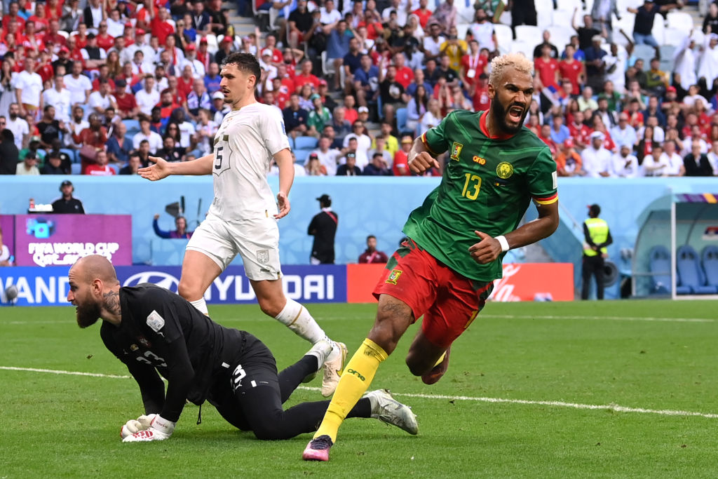 Celebración de Camerún ante Serbia | 