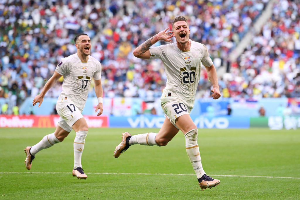 Celebración de Milinkovic-Savic ante Camerún | 