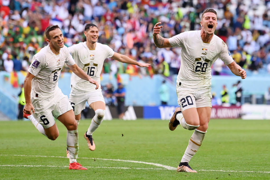 Celebración de Milinkovic-Savic ante Camerún | 