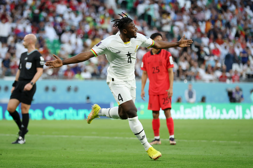 Celebración de Mohamed Salisu ante Corea del Sur | 