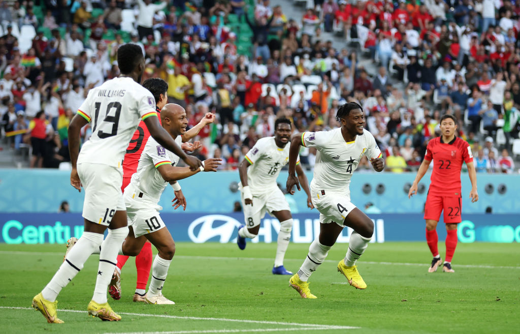 Celebración de Mohamed Salisu ante Corea del Sur | 