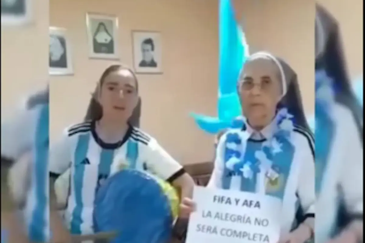 Las monjas que son furor por su apoyo a Argentina, 